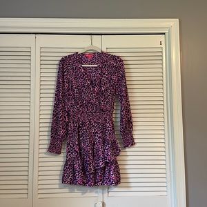 Lilly pulitzer leopard print dress